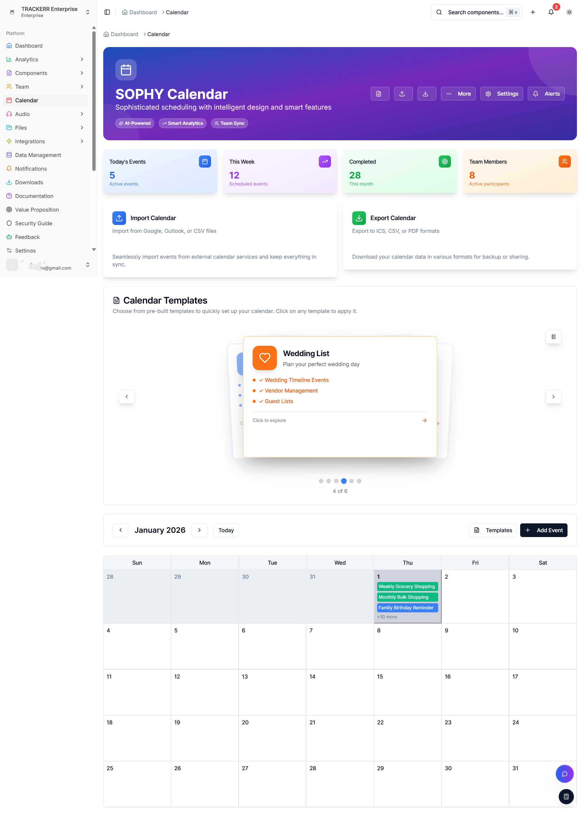 Sophy - Streaming Operations Dashboard